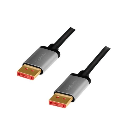 Kabel DisplayPort 8K/60 Hz,DP/M do DP/M aluminiowy 2m LogiLink