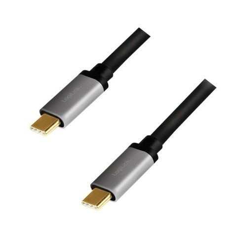 Kabel USB-C M/M, PD, aluminiowy 1.5m LogiLink