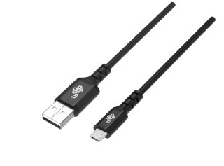 Kabel USB-Micro USB 2m silikonowy czarny Quick Charge TB