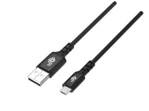 Kabel USB-Micro USB 2m silikonowy czarny Quick Charge TB