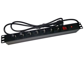 Listwa zasilająca 19" 7xCEE 7/5 wtyk CEE 7/7 ALANTEC