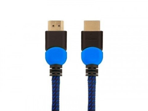 Kabel HDMI 2.0 niebiesko-czarny 1,8m, GCL-02 Savio