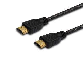 Kabel HDMI (M) 10m, czarny, złote końcówki, v1.4 high speed, ethernet/3D, CL-34 Savio