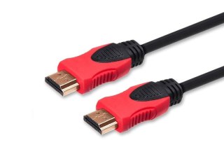 Kabel HDMI (M) v2.0, 1,5m, miedź, czarny, złote końcówki, ethernet/3D, CL-95 Savio