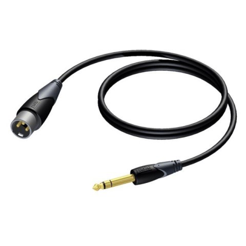 Kabel XLR Męski - 6,3 mm Jack Męski Stereo 3 m - CLA724/3 PROCAB