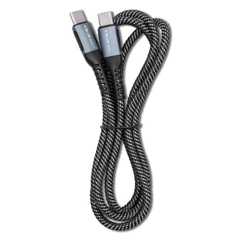 Kabel USB 2.0 typ C | USB 2.0 typ C 100W | QC 3.0 | PD | 1m | Czarny Qoltec