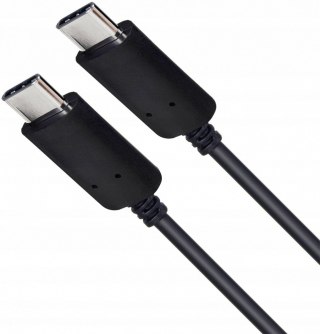 Kabel USB C - USB C 1m. silikonowy czarny TB