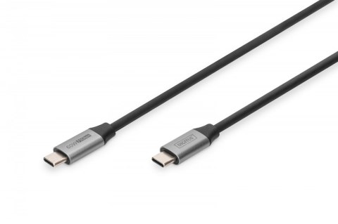 Kabel połączeniowy USB 3.0 60W/5Gbps Typ USB C/USB C M/M 1m Czarny Digitus