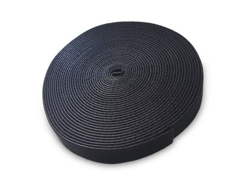 Organizer na kable, taśma, rzep, czarny, 10m, OC-01/B Savio