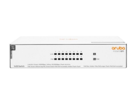 Przełącznik Switch ARUBA Instant On 1430 8x1GbE PoE R8R46A Hewlett Packard Enterprise