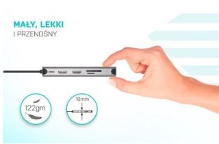 Stacja dokująca USB 3.0/USB-C/Thunderbolt 3x Display Metal Nano Dock LAN +Power Delivery 100W I-tec