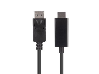 Kabel DisplayPort (M) V1.1 -> HDMI (M) 1m czarny Lanberg