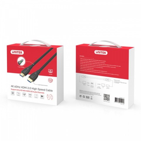 Kabel HDMI High Speed 2.0; 4K; 5M; C11041BK Unitek