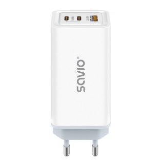 Ładowarka sieciowa USB GaN 65W, Quick Charge 4.0, Power Delivery 3.0, LA-07 Savio