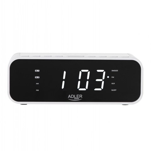 Radiobudzik AD 1192B biały Adler