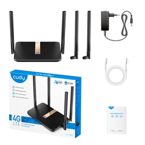 Router LT500D Mesh AC1200 4G LTE SIM Cudy