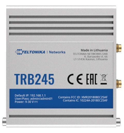 Bramka LTE TRB245 (Cat 4), 3G, 2G, RS232/RS485, Ethernet TELTONIKA