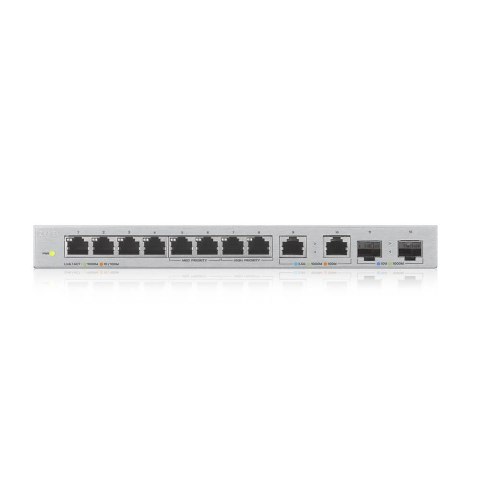 Przełącznik 12-Port Gigabit Unmanaged Switch with 8-Port 1G + 2-Port 2.5G + 2-Port SFP+ XGS1010-12-ZZ0102 Zyxel