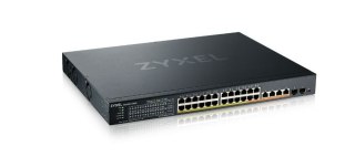 Przełącznik XMG1930-30HP, 24-port 2.5GbE Smart Managed Layer 2 PoE 700W 22xPoE+/8xPoE++ Switch with 4 10GbE and 2 Zyxel