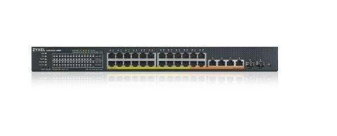 Przełącznik XMG1930-30HP, 24-port 2.5GbE Smart Managed Layer 2 PoE 700W 22xPoE+/8xPoE++ Switch with 4 10GbE and 2 Zyxel