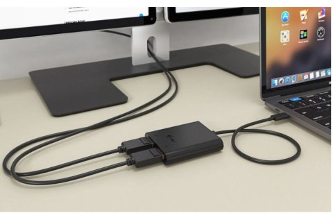 Stacja dokująca USB-C Dual 4K/60Hz (single 8K/30Hz) DP Video Adapter I-tec