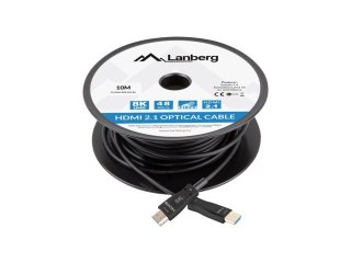 Kabel HDMI M/M v2. 10M 8k optyczny AOC Lanberg