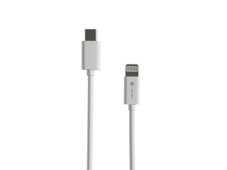 Kabel Lightning (M)->USB-C(M) 1m MFI Prati Biały Natec