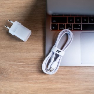 Kabel PowerStream USB-C do Lightning 1m MFI, PD, biały Green Cell
