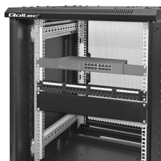 Panel zaślepiający do szaf RACK 19" | 2U Qoltec