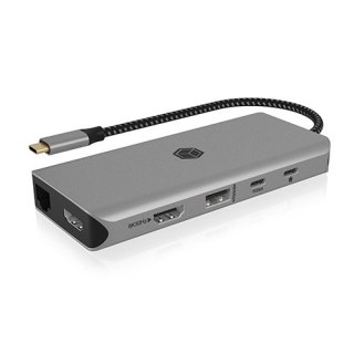 Stacja dokująca IB-DK4061-CPD 12w1,2xHDMI, PD 100W IcyBox