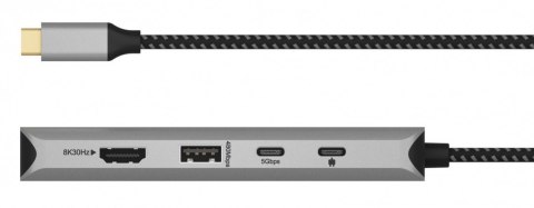 Stacja dokująca IB-DK4061-CPD 12w1,2xHDMI, PD 100W IcyBox