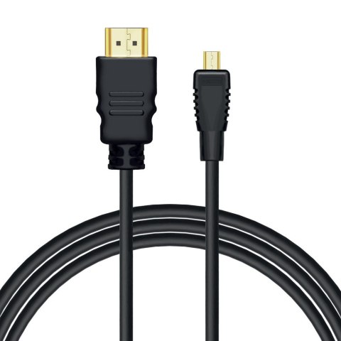 Kabel HDMI (M) - micro HDMI (M) z Ethernetem, 2m, CL-40/M Savio