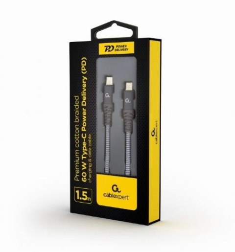 Kabel Premium USB-C 2.0 60W PD 1.5M Gembird