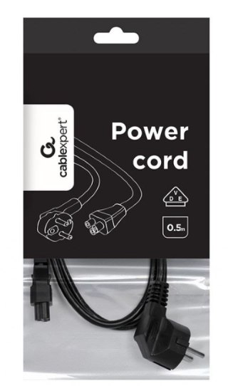 Kabel zasilający koniczynka C5/VDE/0.5m Gembird