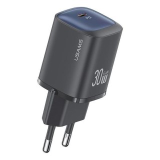 Ładowarka sieciowa 30W GaN USB-C Fast charging Czarna USAMS