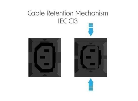 Listwa zasilająca rack pdu 19" 10a 16x iec c13 3m iec c14 miernik pionowa czarna PowerWalker
