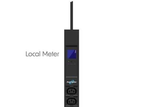 Listwa zasilająca rack pdu 19" 10a 16x iec c13 3m iec c14 miernik pionowa czarna PowerWalker