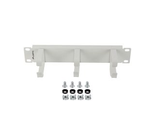 Organizer kabli 10 cali z 3 metalowymi uchwytami TYP B szary Lanberg