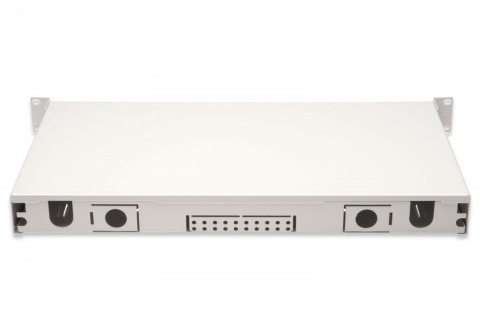 Przełącznica światłowodowa/panel krosowy z wyposażeniem 19 cali 1U, 24x LC duplex, OM3, zawiera pigtaile, adaptery, tacki, wysuw Digitus