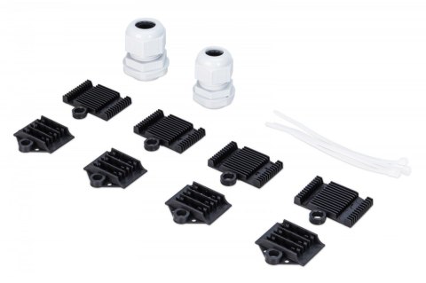 Przełącznica światłowodowa/panel krosowy z wyposażeniem 19 cali 1U, 24x LC duplex, OS2, zawiera pigtaile, adaptery, tacki, wysuw Digitus