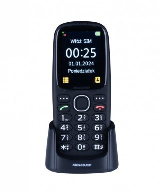 Telefon komórkowy dla seniorów Mescomp MT-166 Edgar Elegant 4GB Mesmed