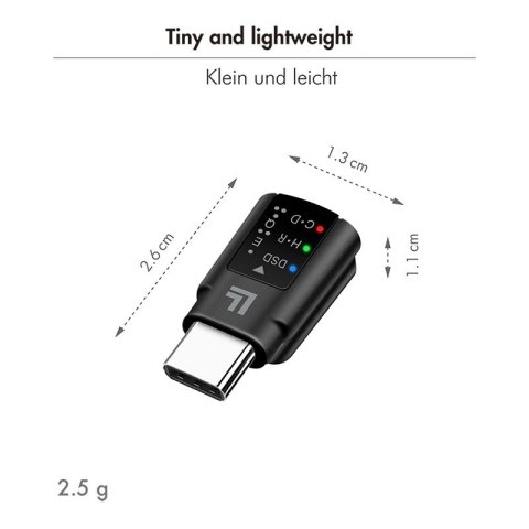 Adapter audio USB-C/M na 3.5mm/F, DAC, EQ LogiLink