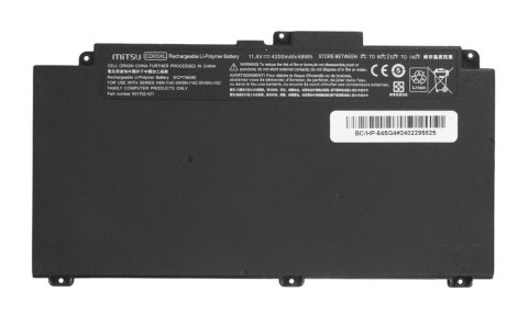Bateria CD03XL do HP ProBook 645 650 G4 650 G5 640 650 G7 4200 mAh (48 Wh) 11.4V Mitsu