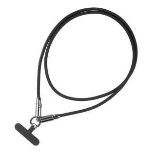 Kabel 2w1 USB C smycz 1m czarny TB