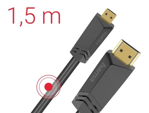 Kabel HDMI-micro HDMI 1,5m Hama
