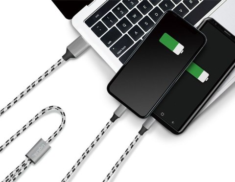 Kabel USB2.0 A/M do micro USB + USB-C, 1.2m LogiLink