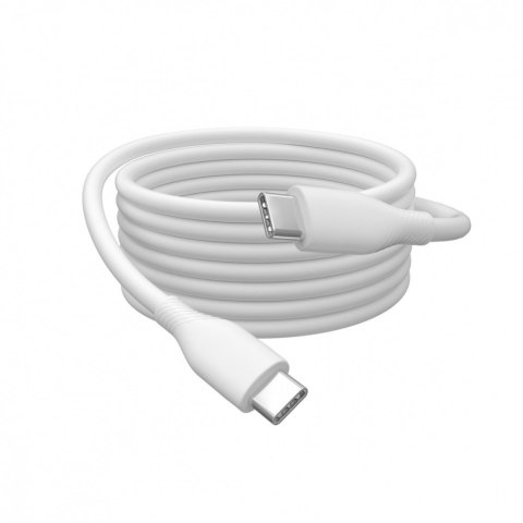 Kabel połączeniowy silikonowy USB-C - USB-C, USB 2.0 60W, 1m Biały Digitus