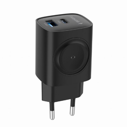 Ładowarka USB-A USB-C 20W PowerDelivery Quick Charge 3.0, czarna Gembird
