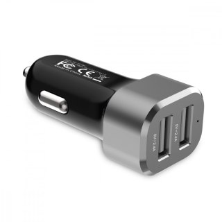 Ładowarka samochodowa Power Car Charger 24W - 2xUSB 2.4A CRONG