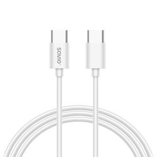 Ładowarka sieciowa LA-10 30W Quick Charge Power Delivery 3.0 Biała + Kabel Savio